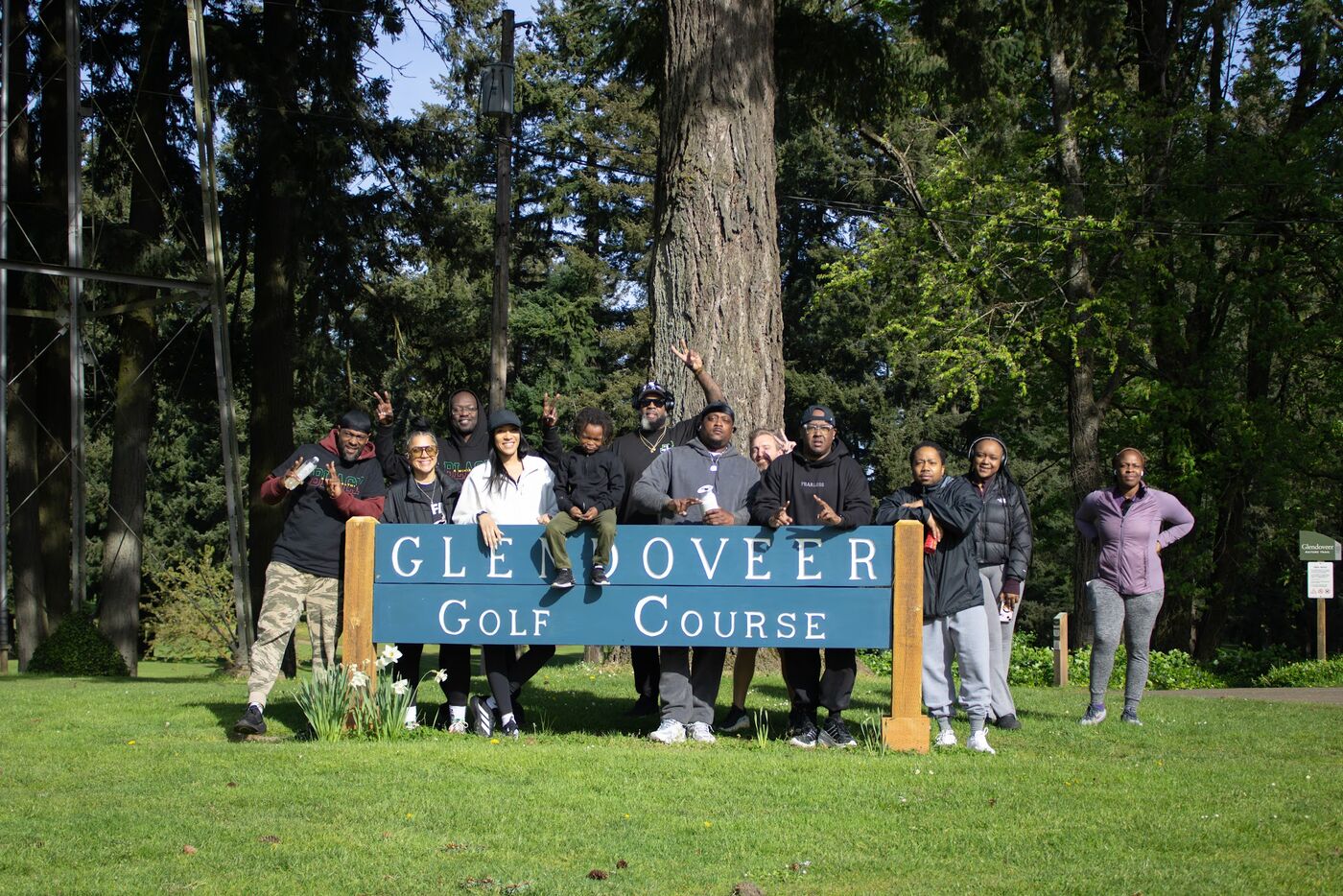 Group photo at Glendoveer Golf Course